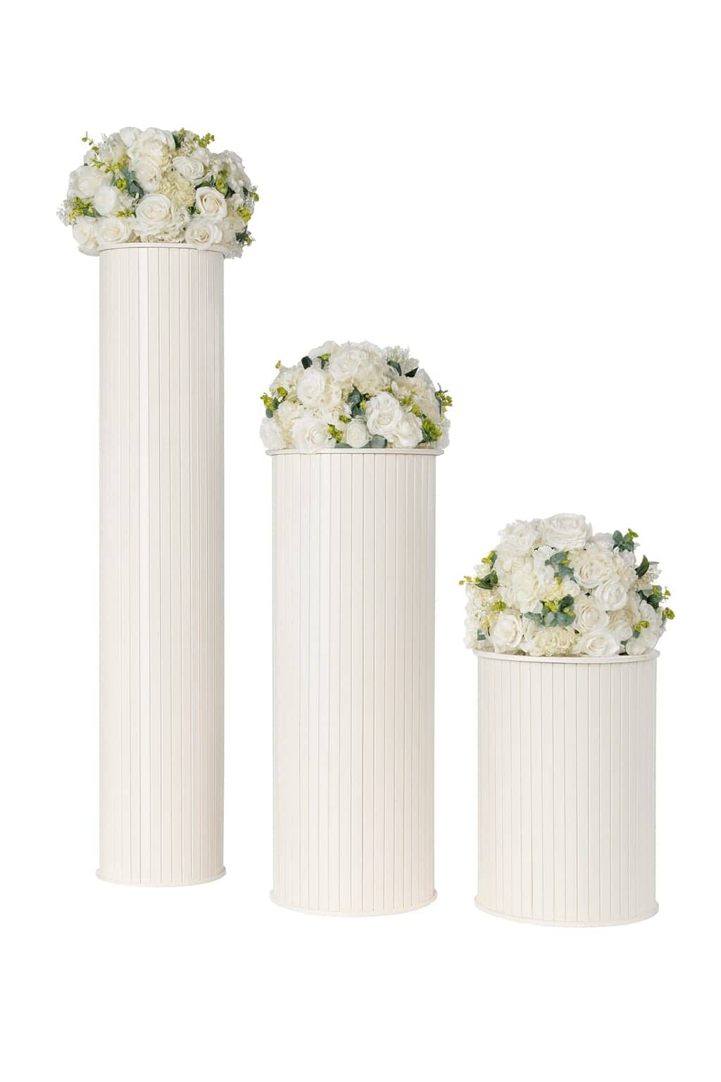 Pack 6 colonnes grecques fleuries – photo 1