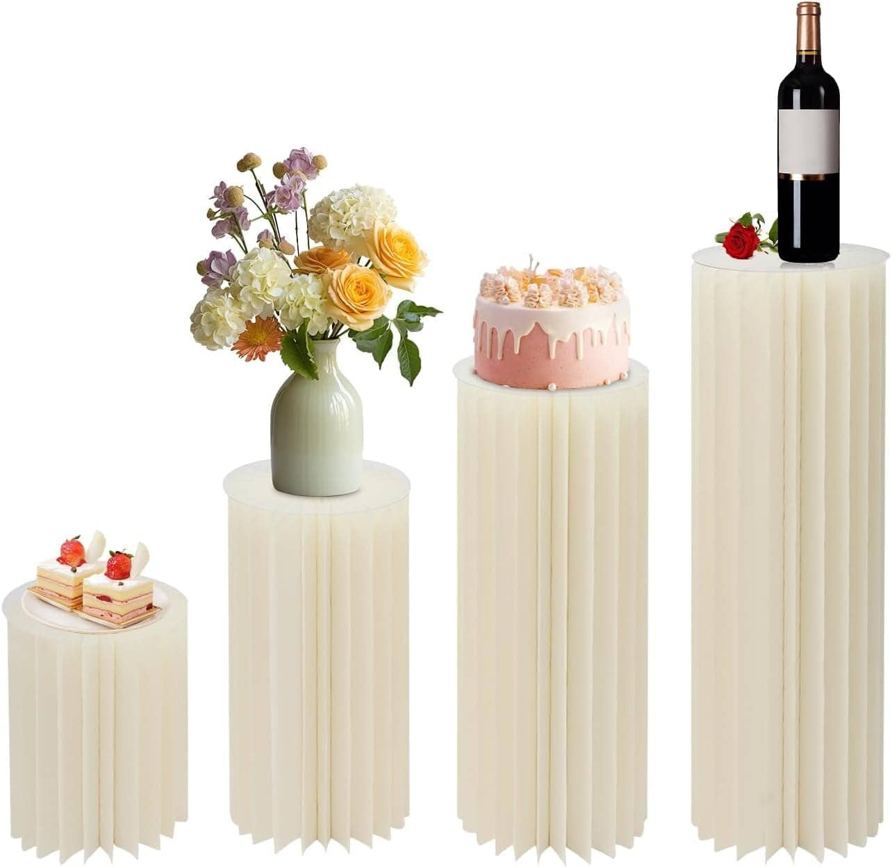 Lot de 4 colonnes cylindres – photo 1